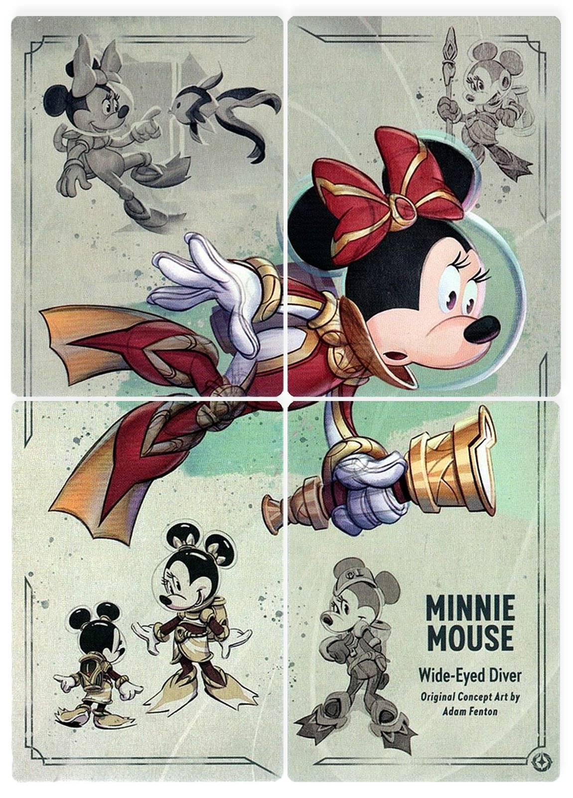 Minnie Mouse - Wide-Eyed Diver Puzzle Insert Set