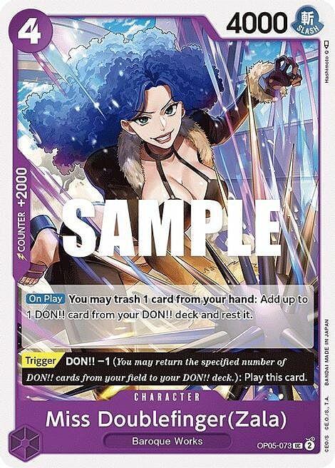 Miss Doublefinger(Zala) Card Front