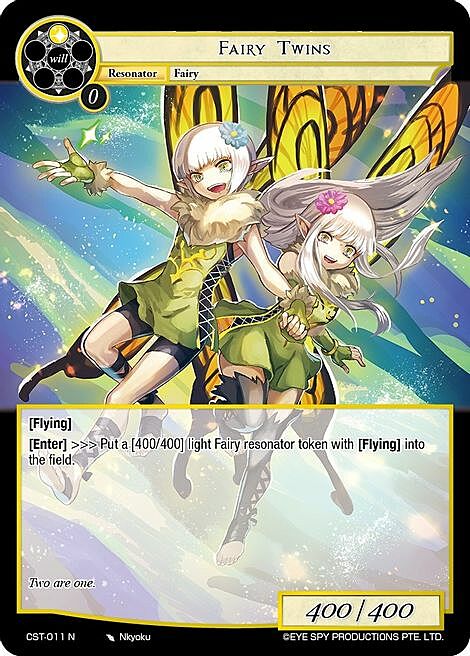 Fairy Twins Card Front