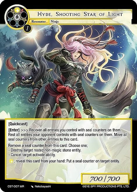 Hyde, Shooting Star of Light Card Front