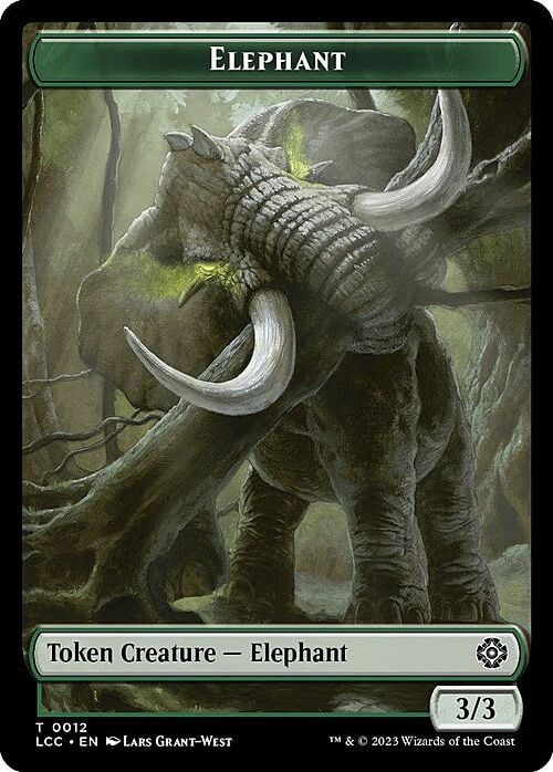 Elephant // Dinosaur Card Front