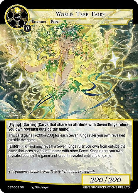 World Tree Fairy Card Front