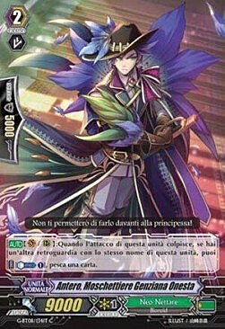 Rindo Gentian Musketeer, Antero Frente