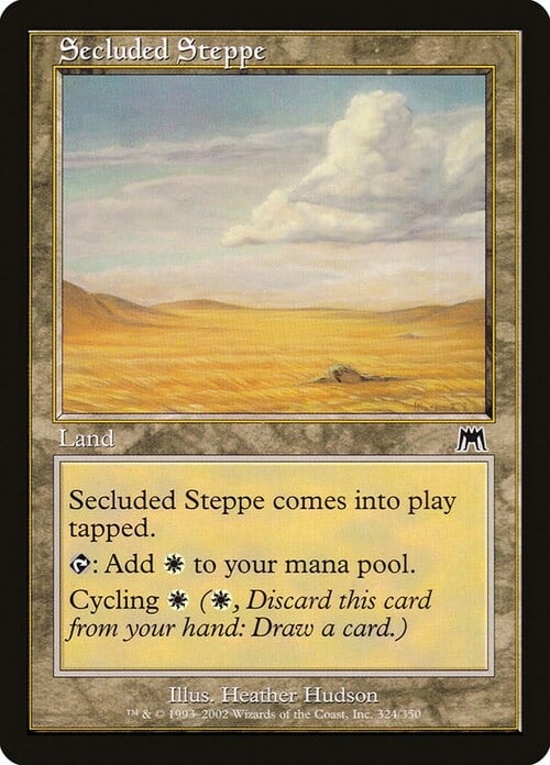 Secluded Steppe Card Front