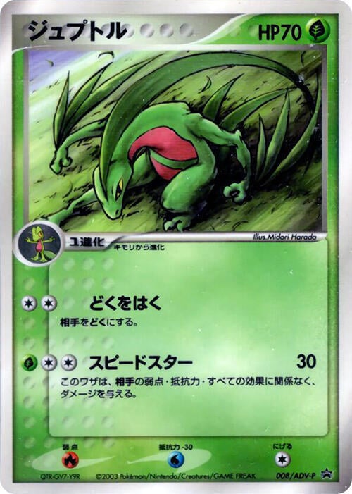 Grovyle Card Front
