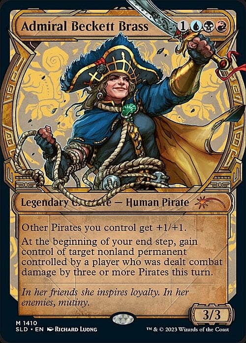Admiral Beckett Brass Card Front
