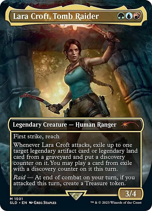 Lara Croft, Tomb Raider Card Front
