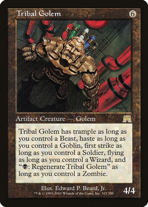 Tribal Golem Card Front