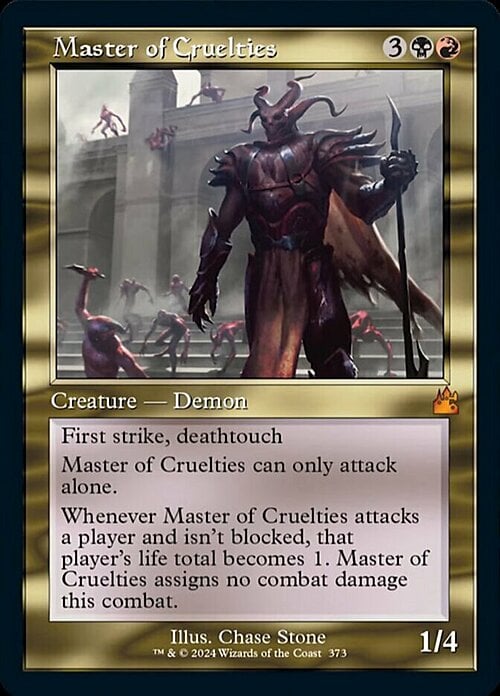Master of Cruelties Card Front