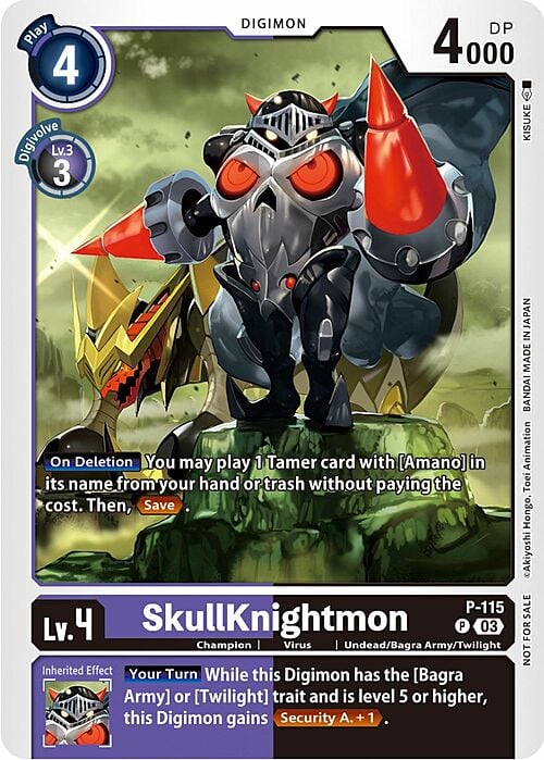 SkullKnightmon Card Front