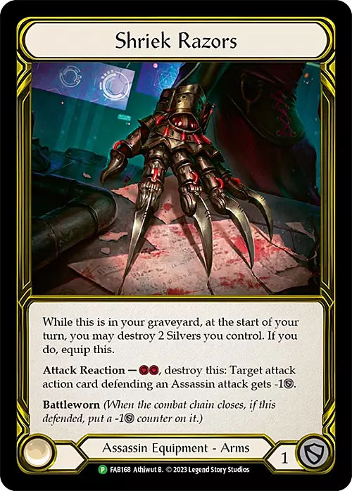 Shriek Razors Card Front