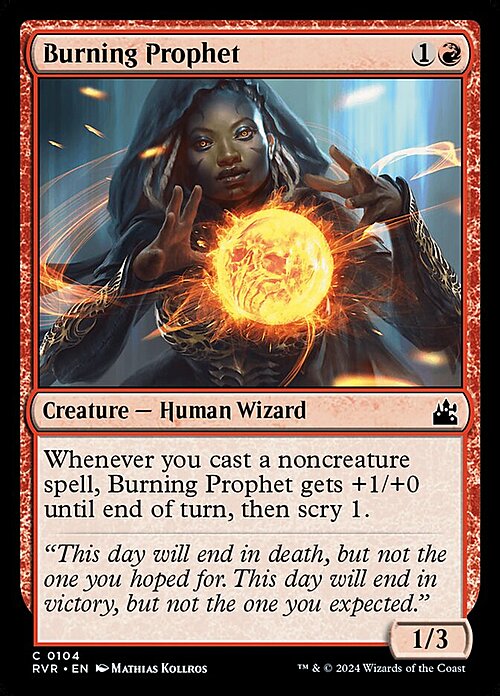 Burning Prophet Card Front
