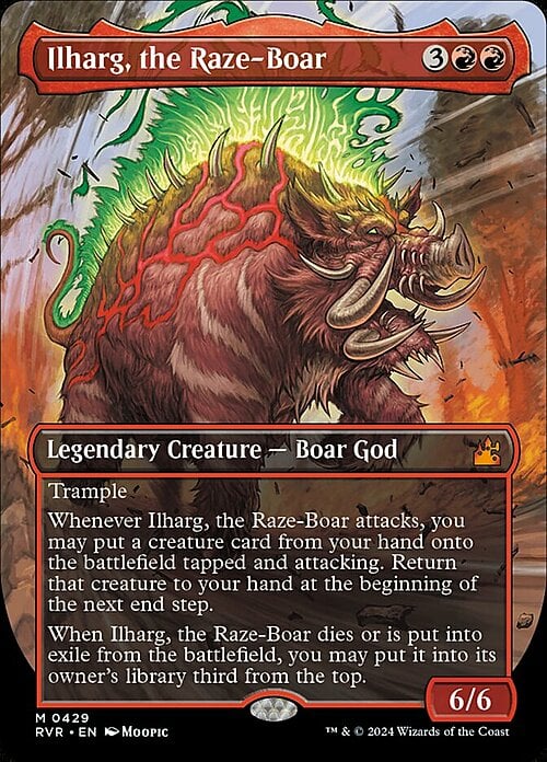 Ilharg, the Raze-Boar Card Front