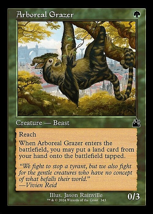 Arboreal Grazer Card Front