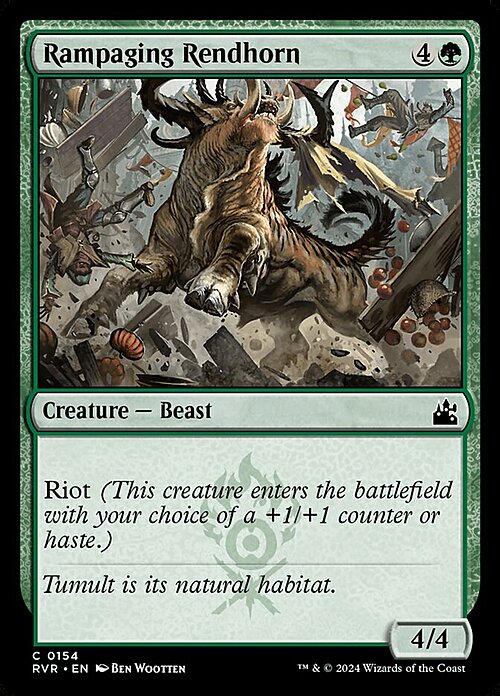 Rampaging Rendhorn Card Front