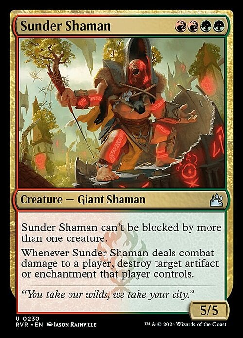 Sunder Shaman Card Front