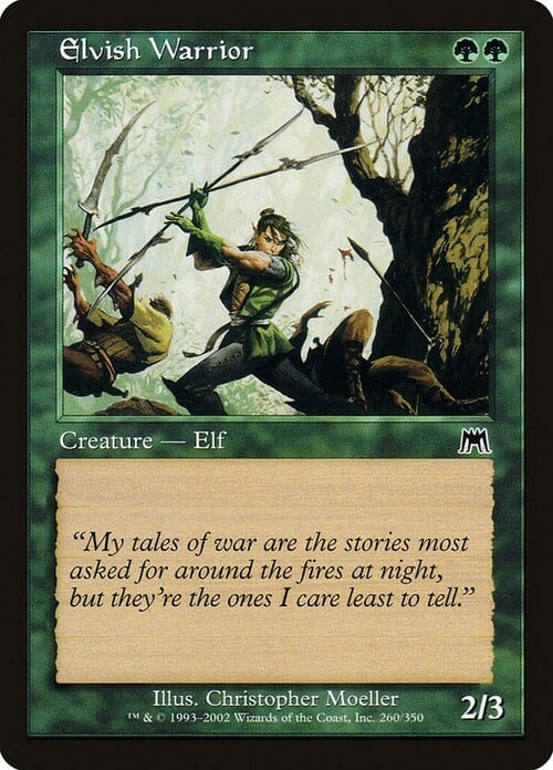 Elvish Warrior Card Front