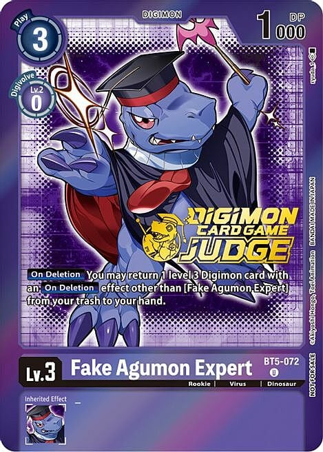 Fake Agumon Expert Card Front