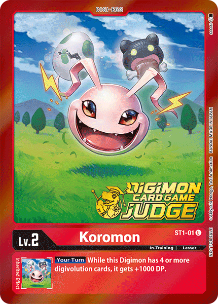 Koromon Card Front