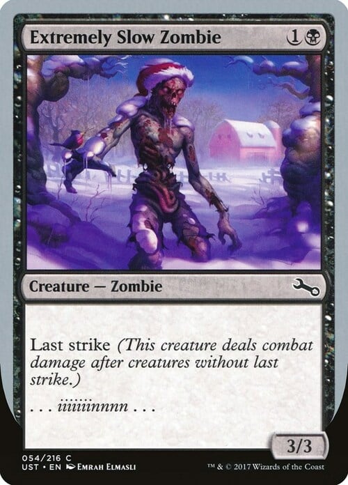 Extremely Slow Zombie Card Front