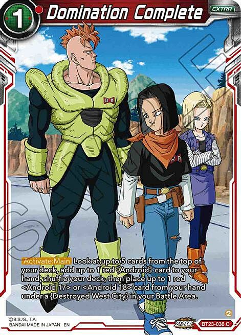 Domination Complete Card Front