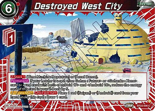 Destroyed West City Card Front