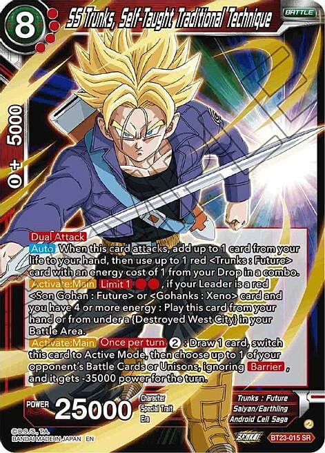 SS Trunks, Self-Taught Traditional Technique Card Front