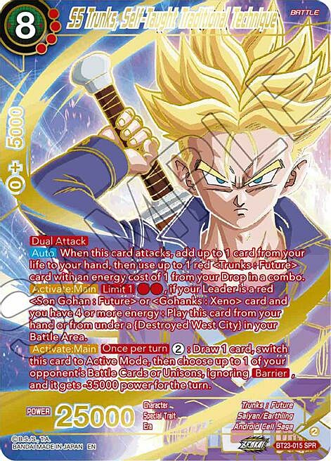 SS Trunks, Self-Taught Traditional Technique Card Front
