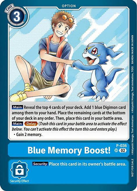 Blue Memory Boost! Frente