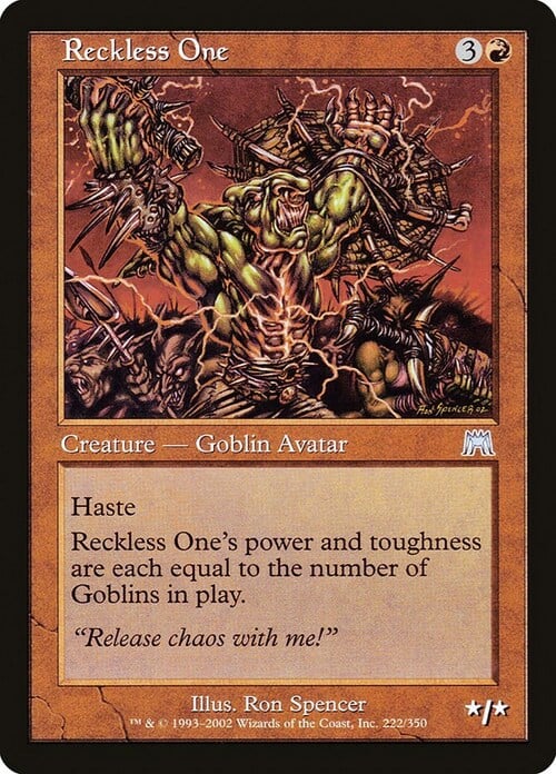 Reckless One Card Front