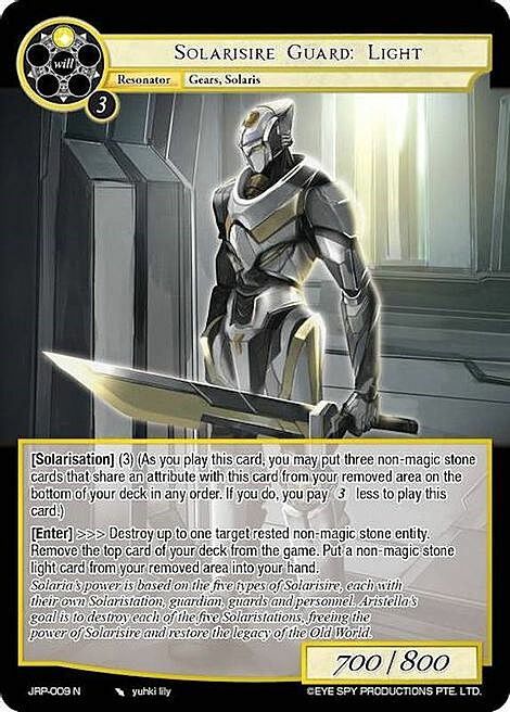 Solarisire Guard: Light Frente