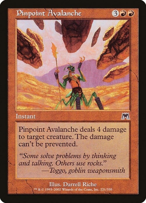 Pinpoint Avalanche Card Front