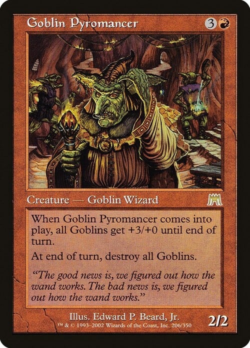 Goblin Pyromancer Card Front
