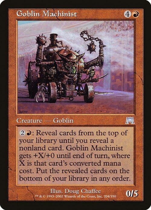 Goblin Machinist Card Front