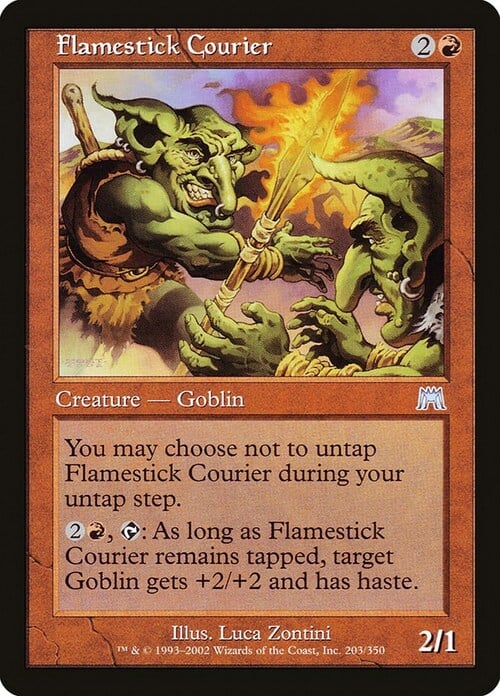 Flamestick Courier Card Front