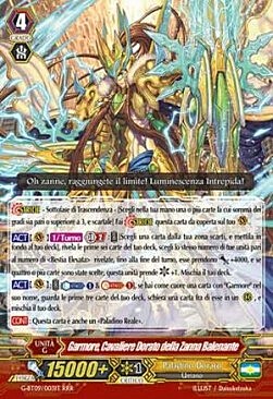 Golden Knight of Gleaming Fang, Garmore Card Front
