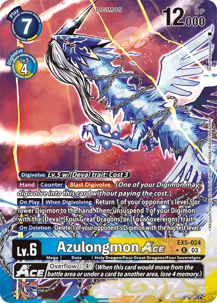 Azulongmon Ace Card Front