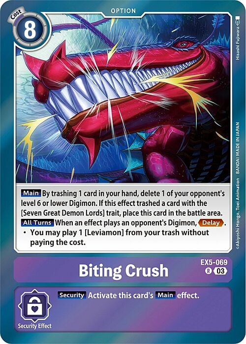 Biting Crush Card Front