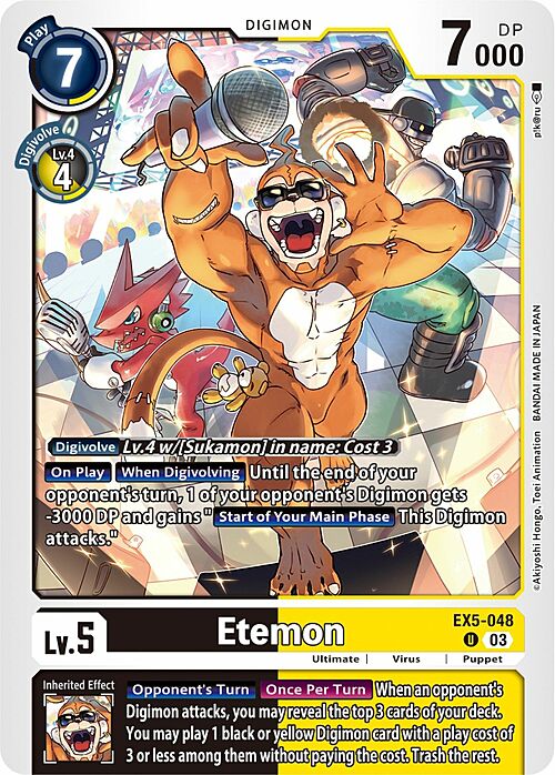 Etemon Card Front