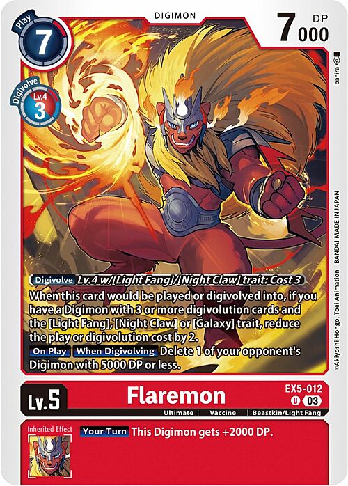 Flaremon Card Front