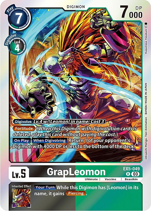 GrapLeomon Card Front