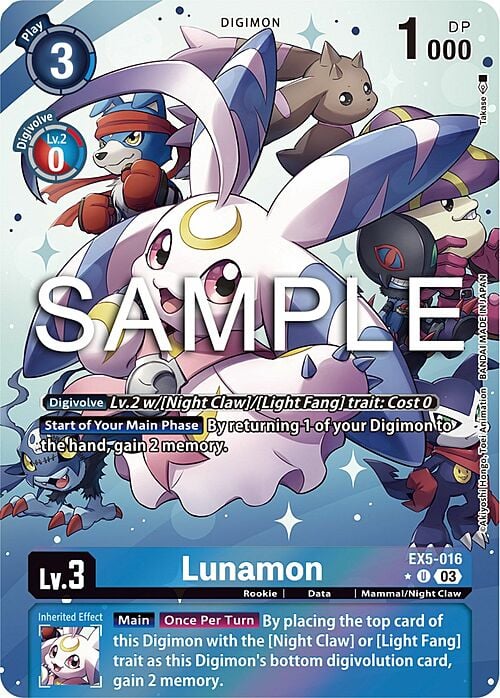 Lunamon Card Front