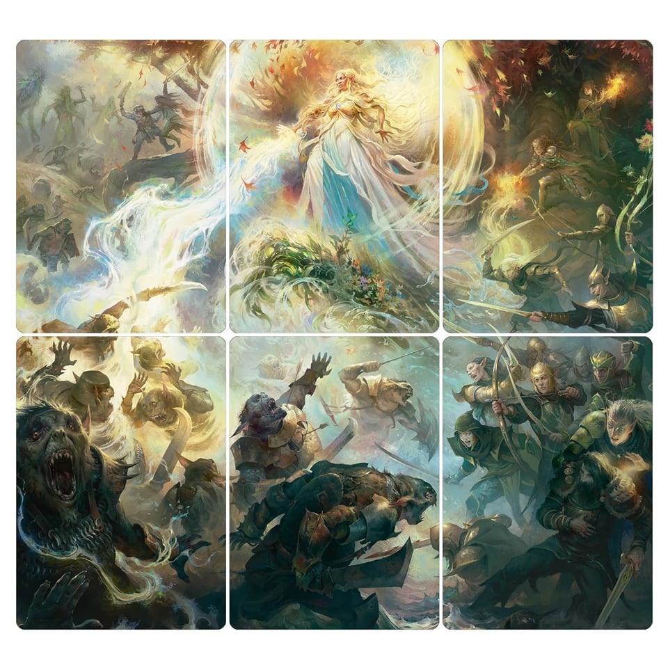 The Lord of the Rings: Tales of Middle-earth Holiday Release: "The Might of Galadriel" Scene Art Cards Set