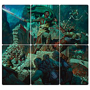 The Lord of the Rings: Tales of Middle-earth Holiday Release: "Aragorn at Helm's Deep" Scene Art Cards Set