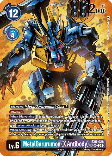 MetalGarurumon (X Antibody) Card Front