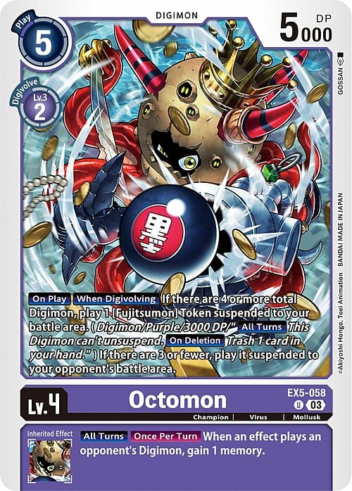 Octomon Card Front
