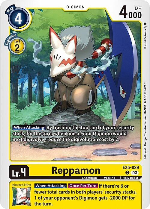 Reppamon Card Front