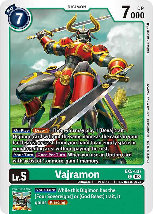 Vajramon Card Front
