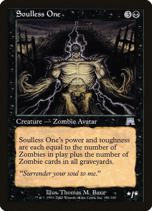 Soulless One Card Front