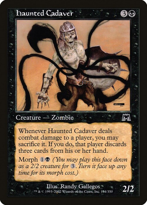 Haunted Cadaver Card Front